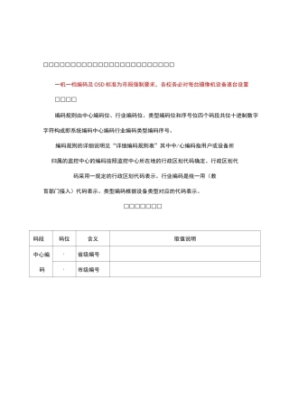 南京中小学安防监控设备一机一档统一编码规则