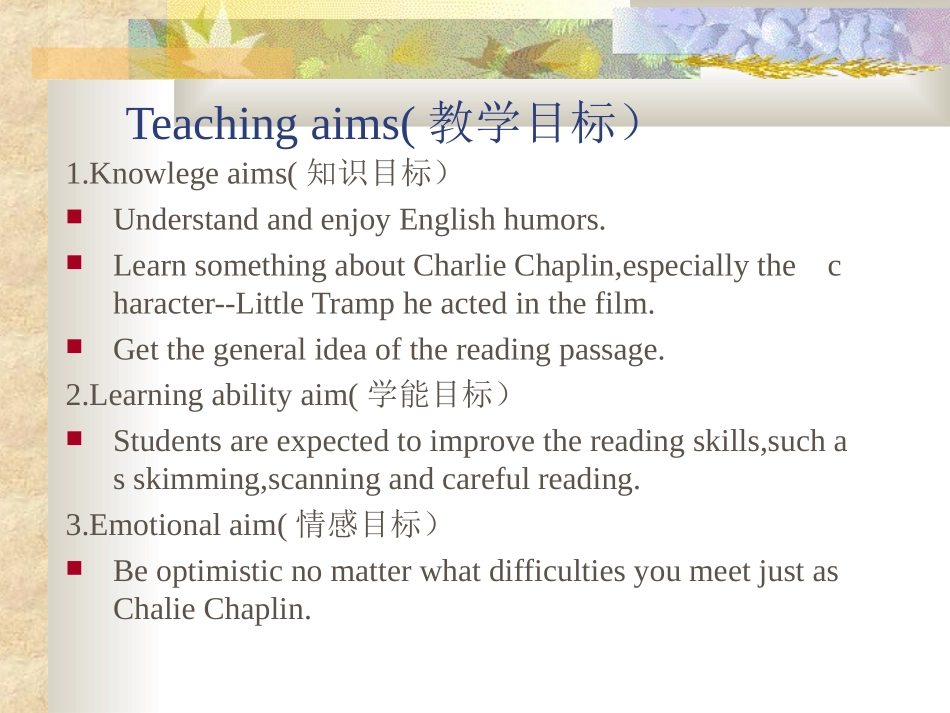 高中英语必修4_Unit3_A_taste_of_English_humour课件(人教新课标)(1)2_第2页