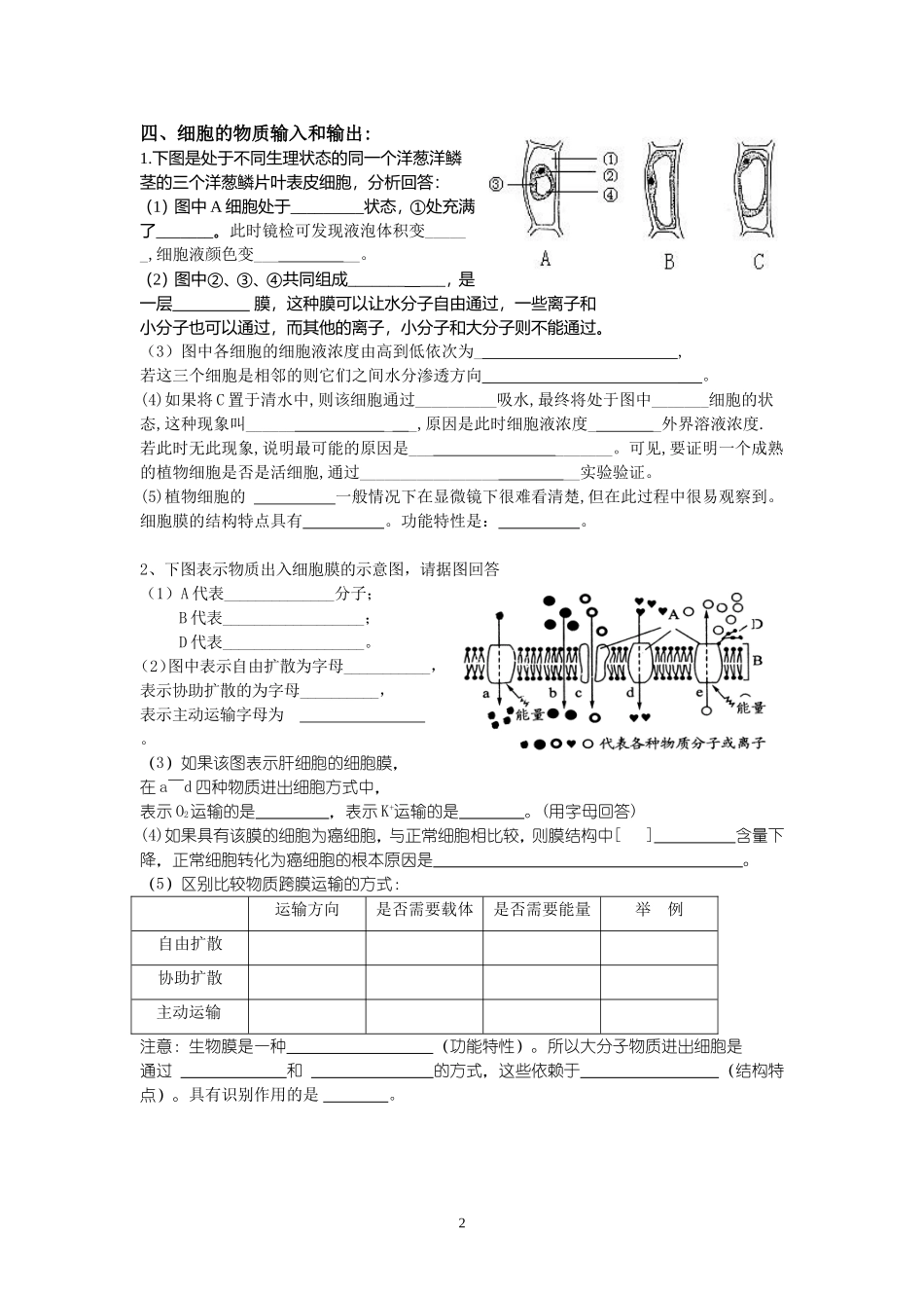 必修1基础知识归纳2_第2页