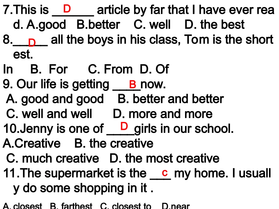 英语习题unit3_第2页