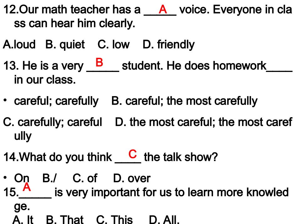 英语习题unit3_第3页