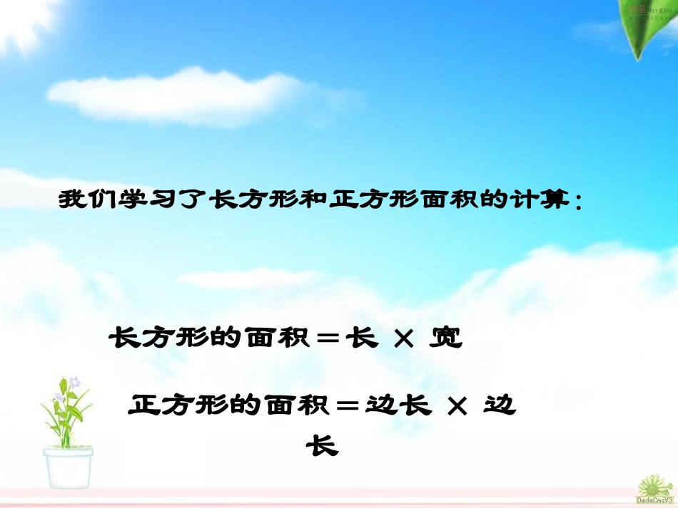 人教版三下《长方形和正方形面积的计算》_第3页
