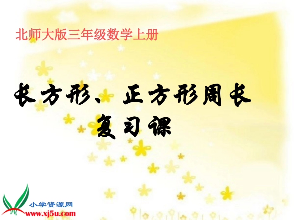长方形正方形周长复习课_第1页