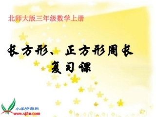 长方形正方形周长复习课
