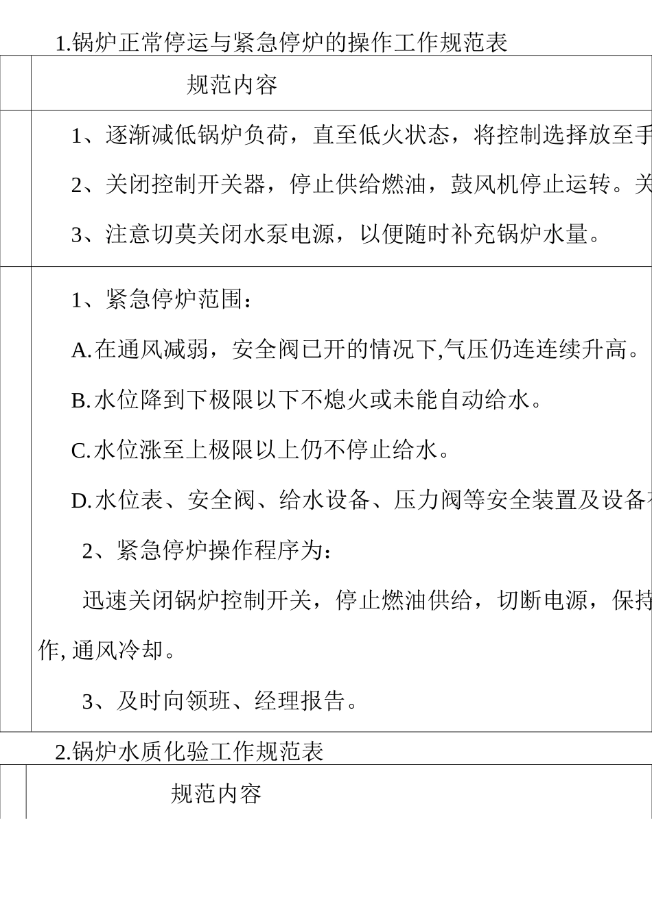 锅炉正常停运与紧急停炉的操作_第1页