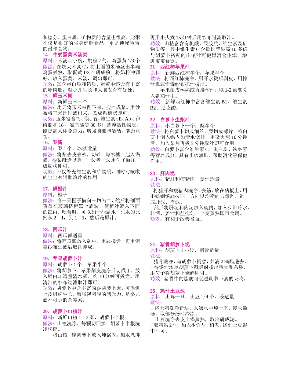 宝宝辅食制作100款_第2页
