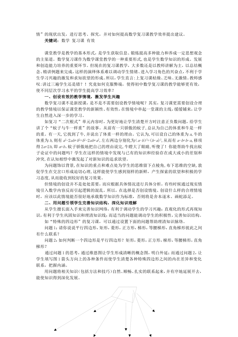 浅谈数学复习课的有效教学_第2页