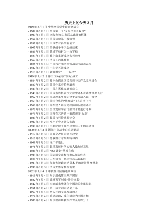 历史上的今天3月