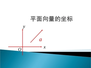 平面向量的坐标1