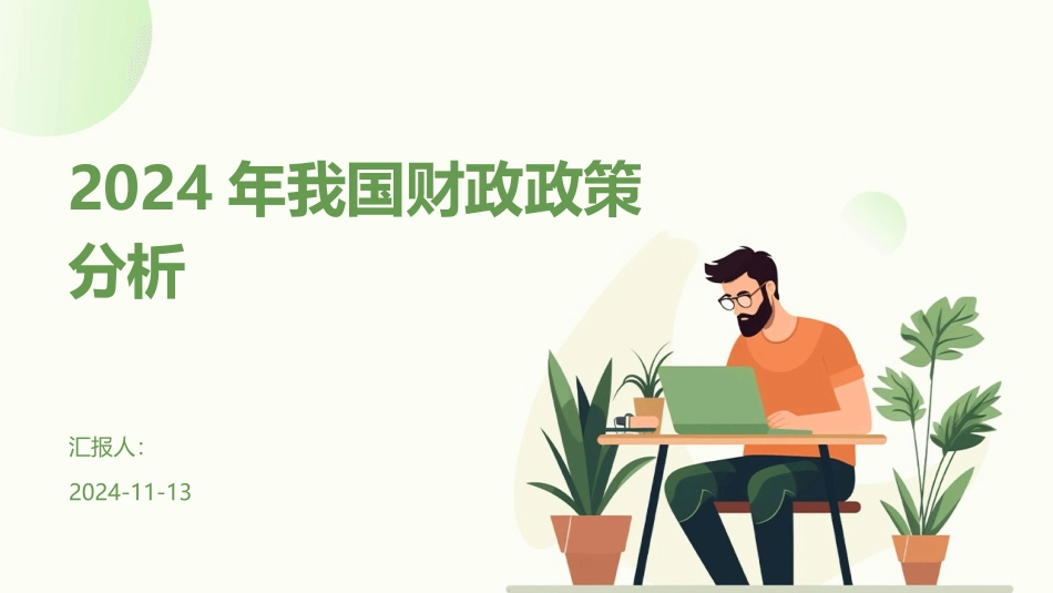 2024年我国财政政策分析_第1页