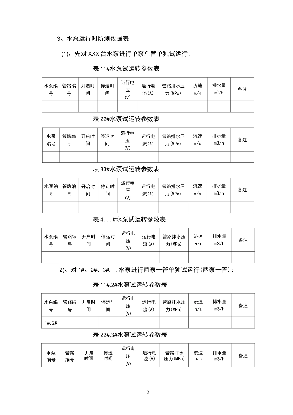 水泵联合试运转报告模板_第3页