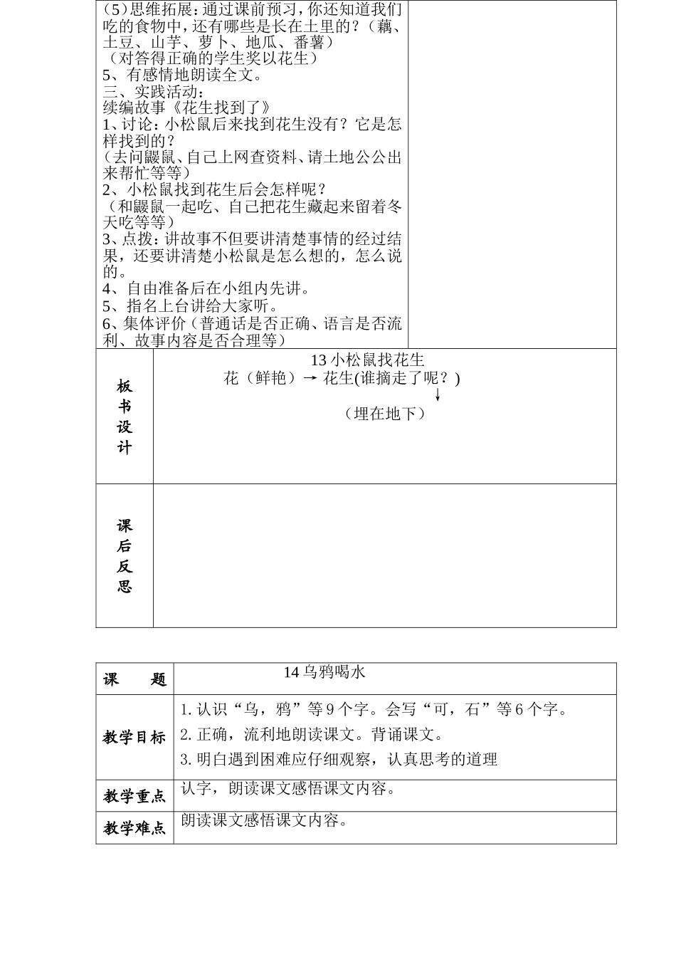 教科版小学一年级语文下册第七单元电子教案_第3页