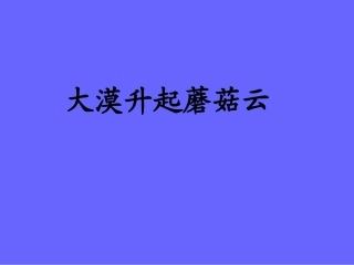 《大漠升起蘑菇云》教学课件