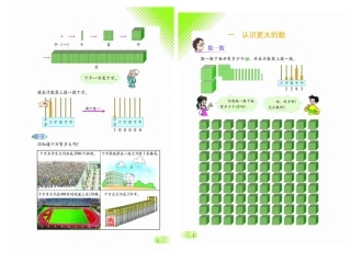 认识更大的数同步教材复习
