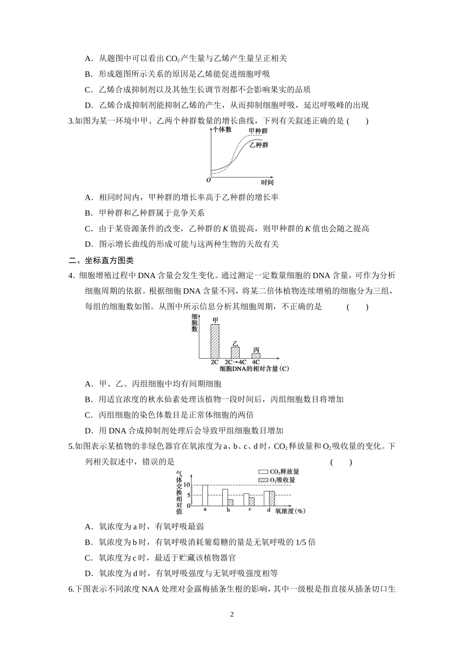 能力讲座2曲线、柱形、表格类作业（学生版）_第2页