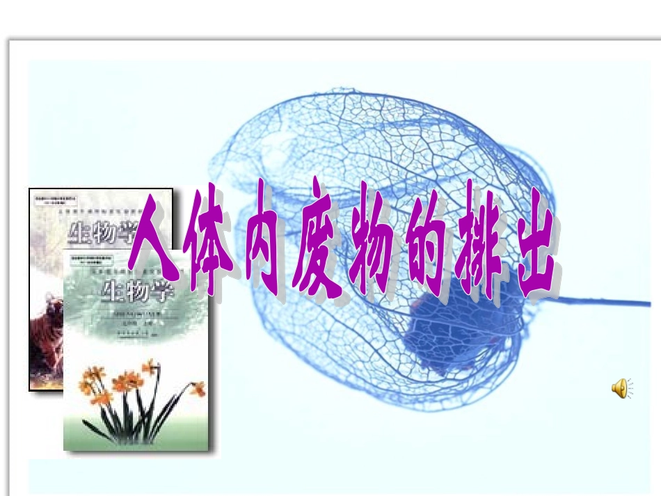 人教版第四单元第五章《人体内废物的排出》复习课件[1]_第1页