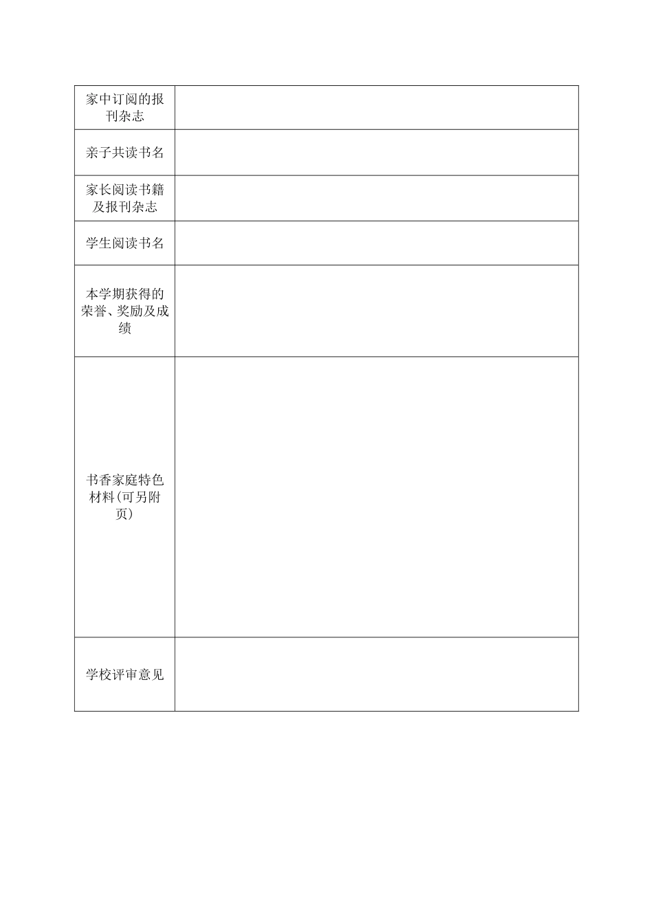 书香家庭评比细则_第2页