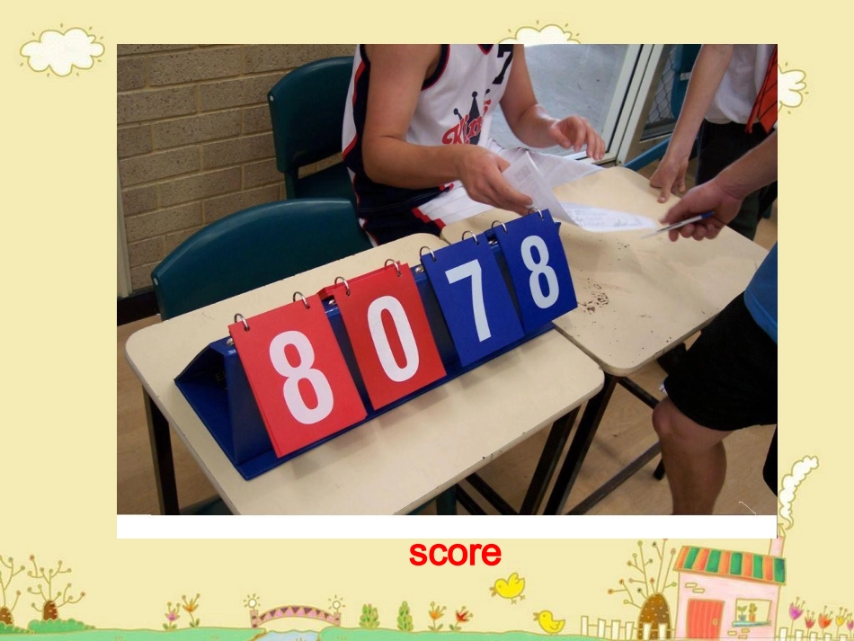 冀教版六年级英语下册Unit1_Lesson5_A_Basketball_Game_PPT课件_第3页
