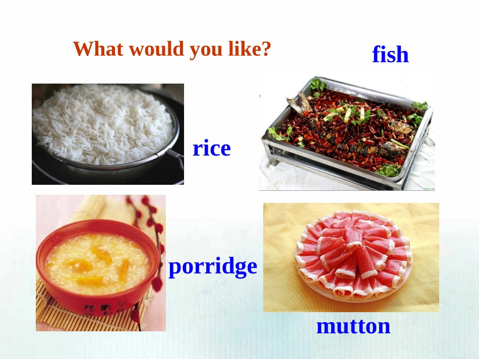 2015新目标英语七年级下册Unit10_I’d_like_some_noodlesSection+A-2（共20张PPT）_第2页