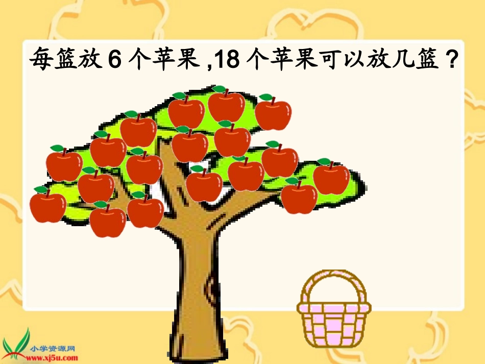 北师大版数学二年级下册《分苹果》课件_第3页