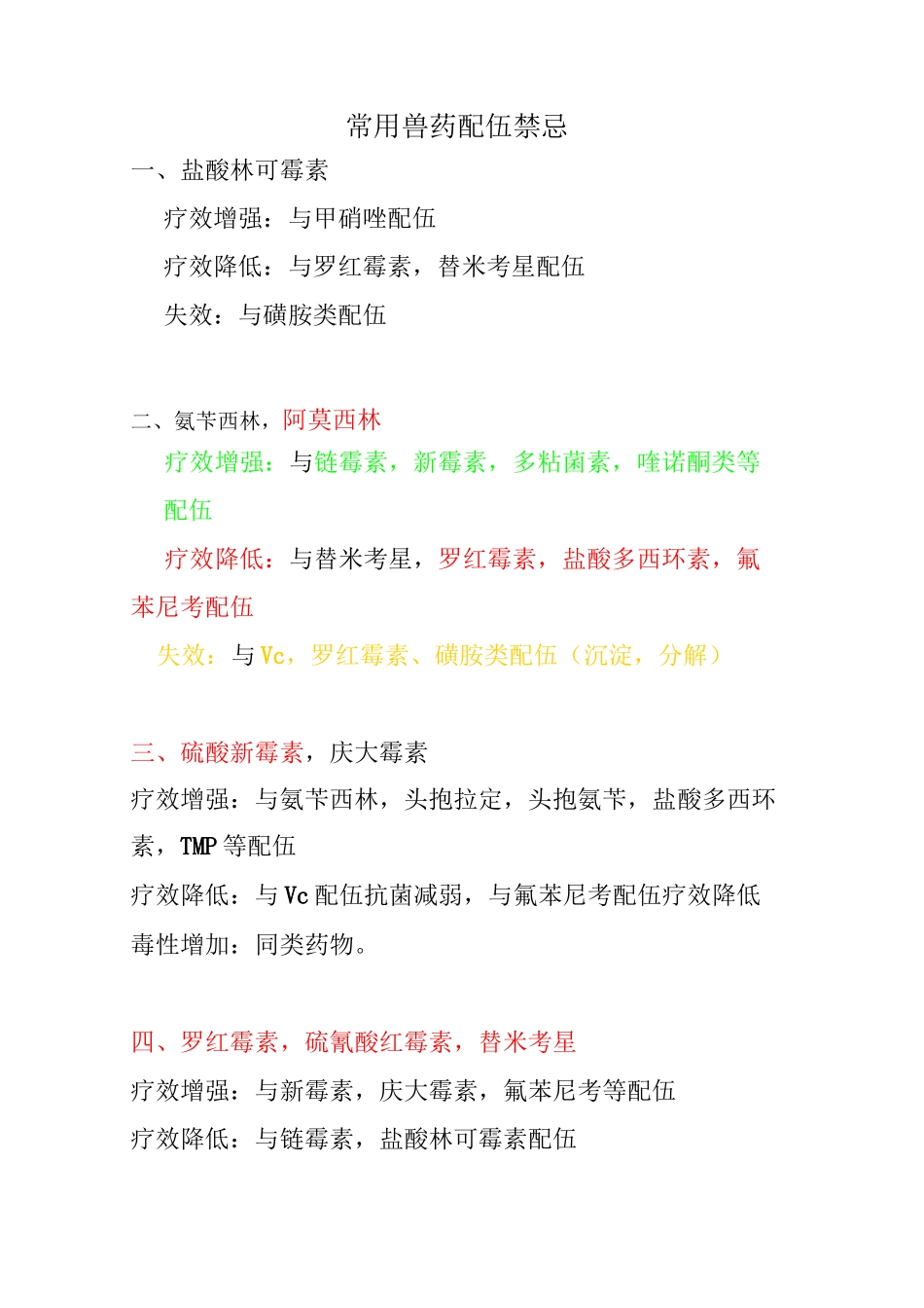 常用兽药配伍禁忌_第1页