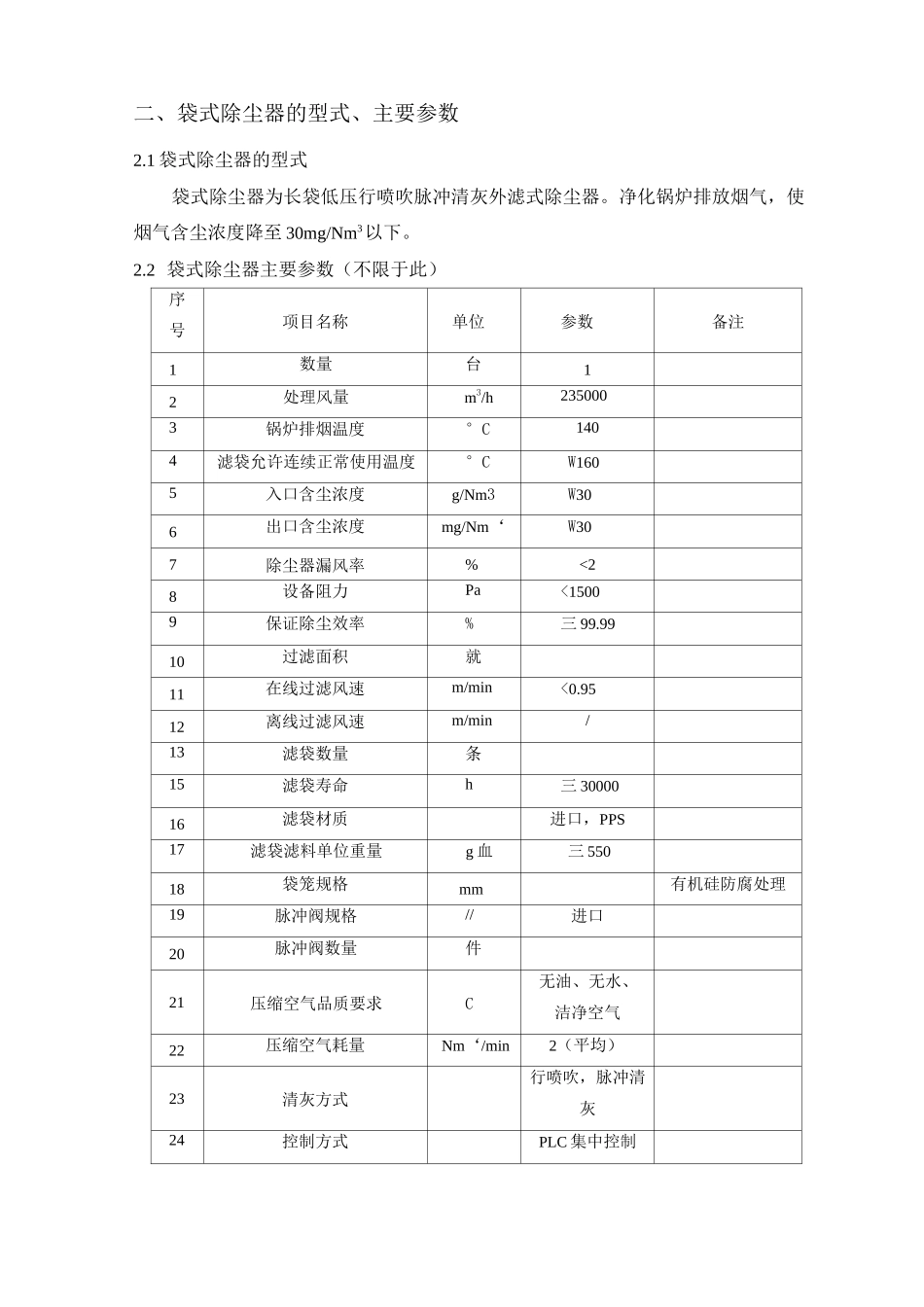 袋式除尘器技术协议_第3页