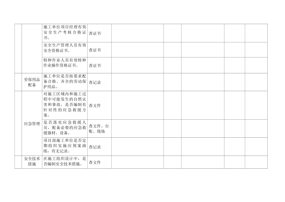 工程建设项目安全检查表_第3页