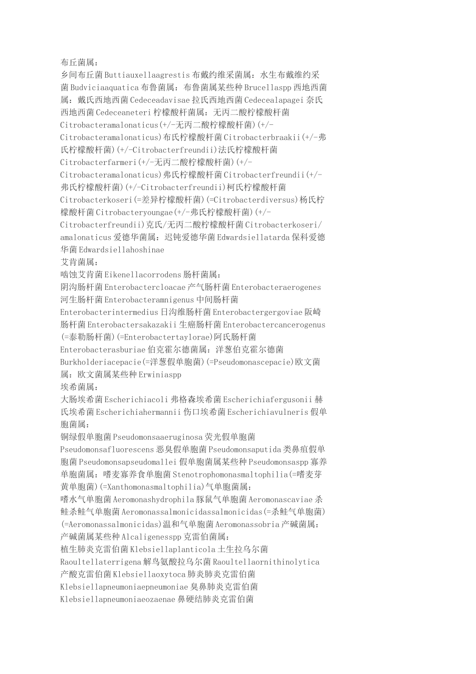 微生物名称中英文对照表(全面的致病菌中英文对照表)_第1页