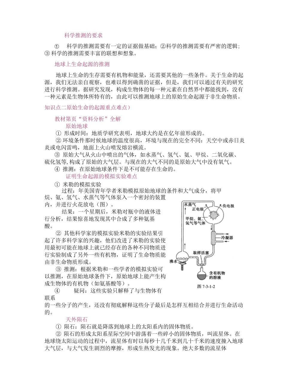 八年级生物——生命起源和生物进化_第2页