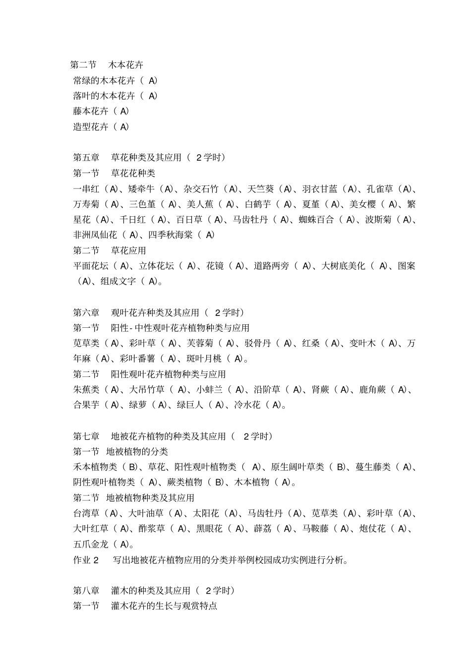-花卉应用课程教学大纲_第3页