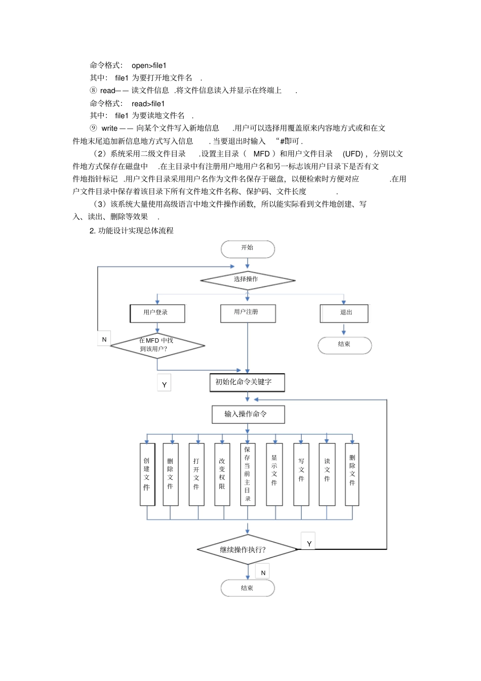 一个简单的文件系统的详细设计操作系统课程设计_第3页