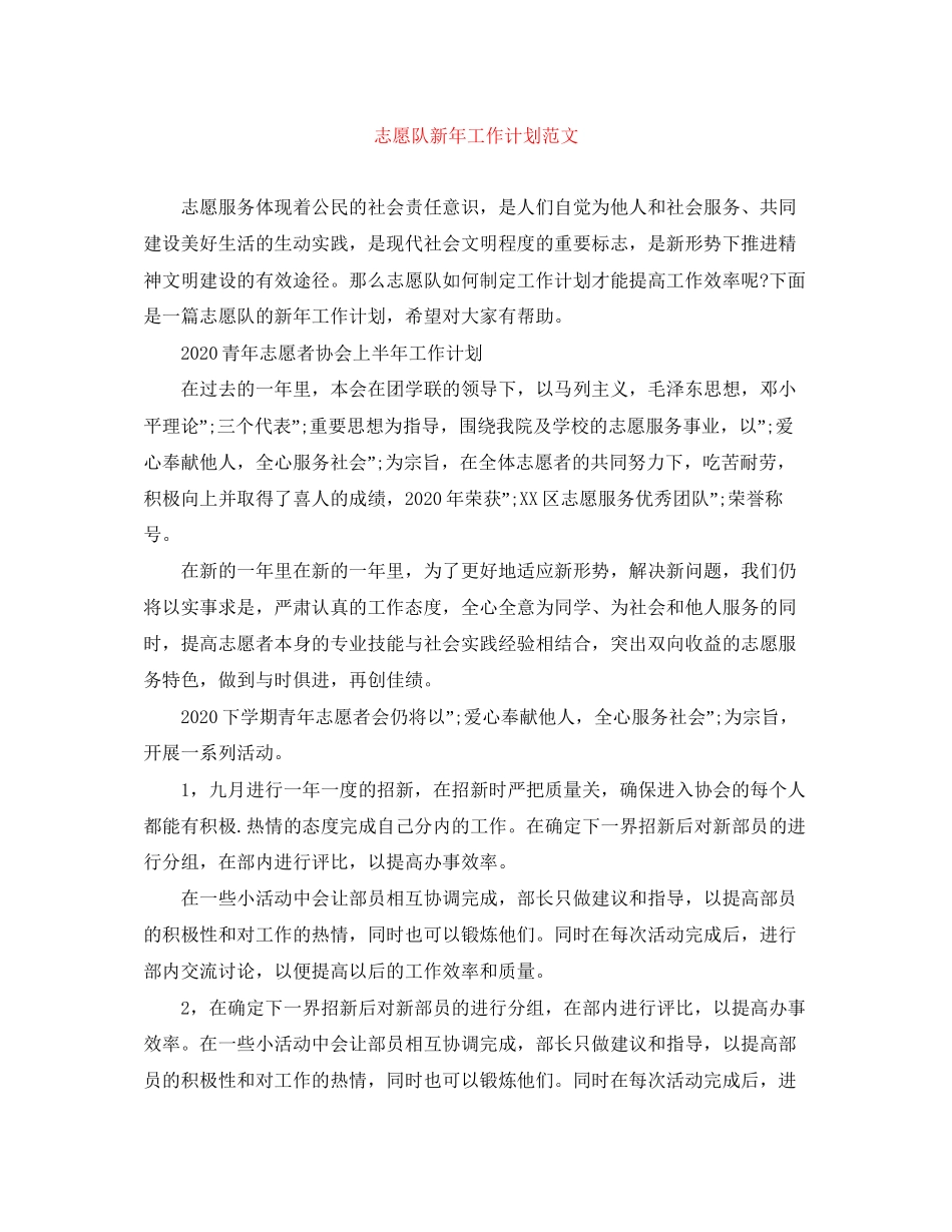 志愿队新年工作计划范文_第1页
