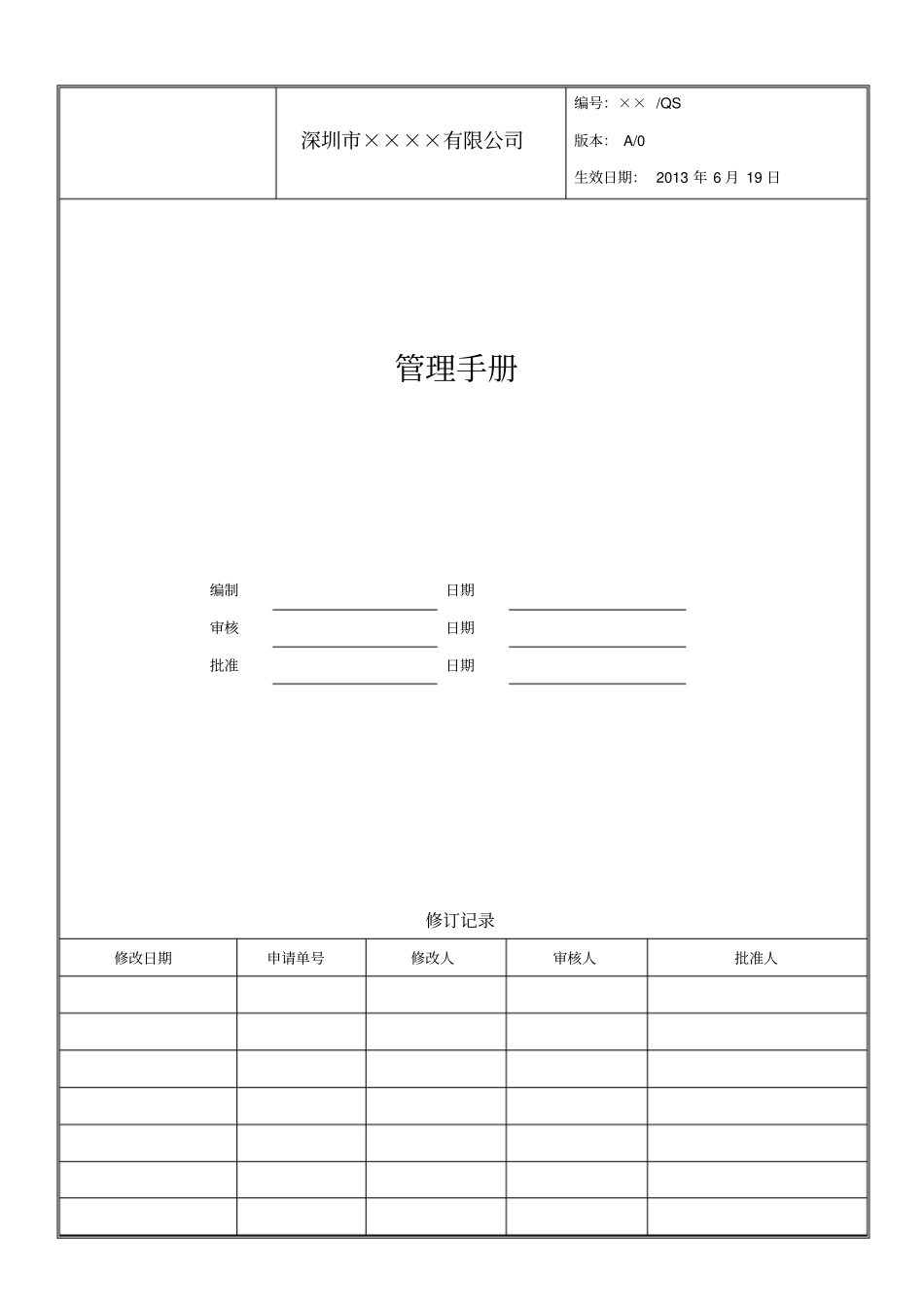一体化管理手册五合一_第1页