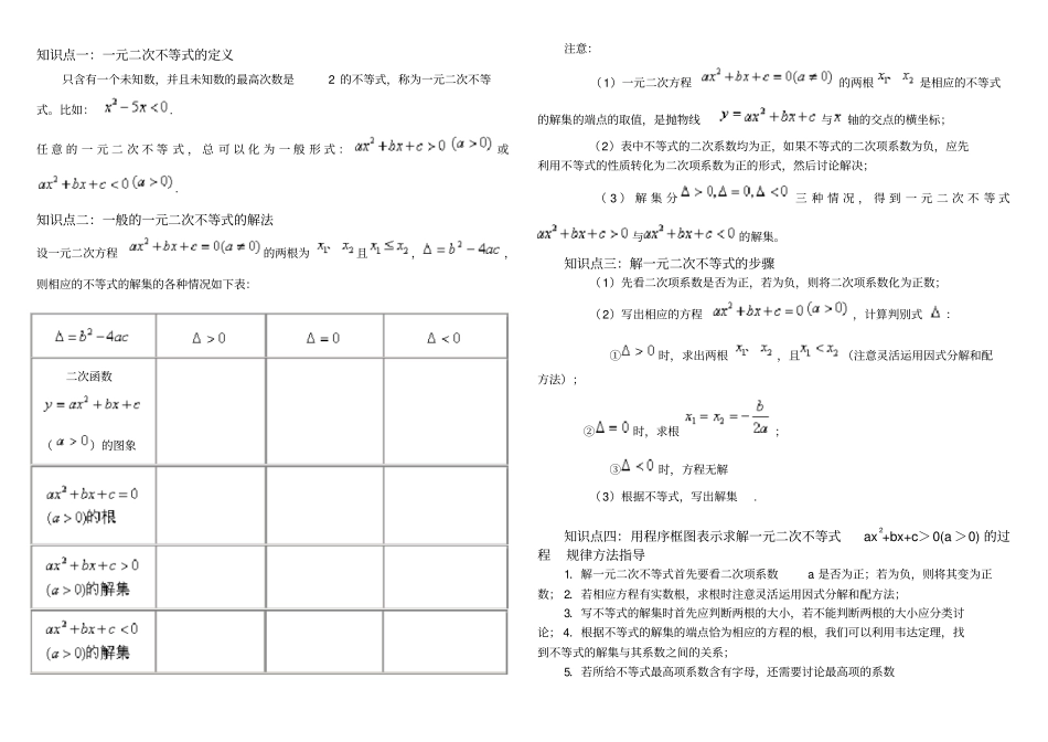 一元二次不等式的解法_第1页