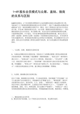 股东会员模式
