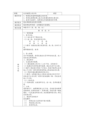 认识地图上的方向