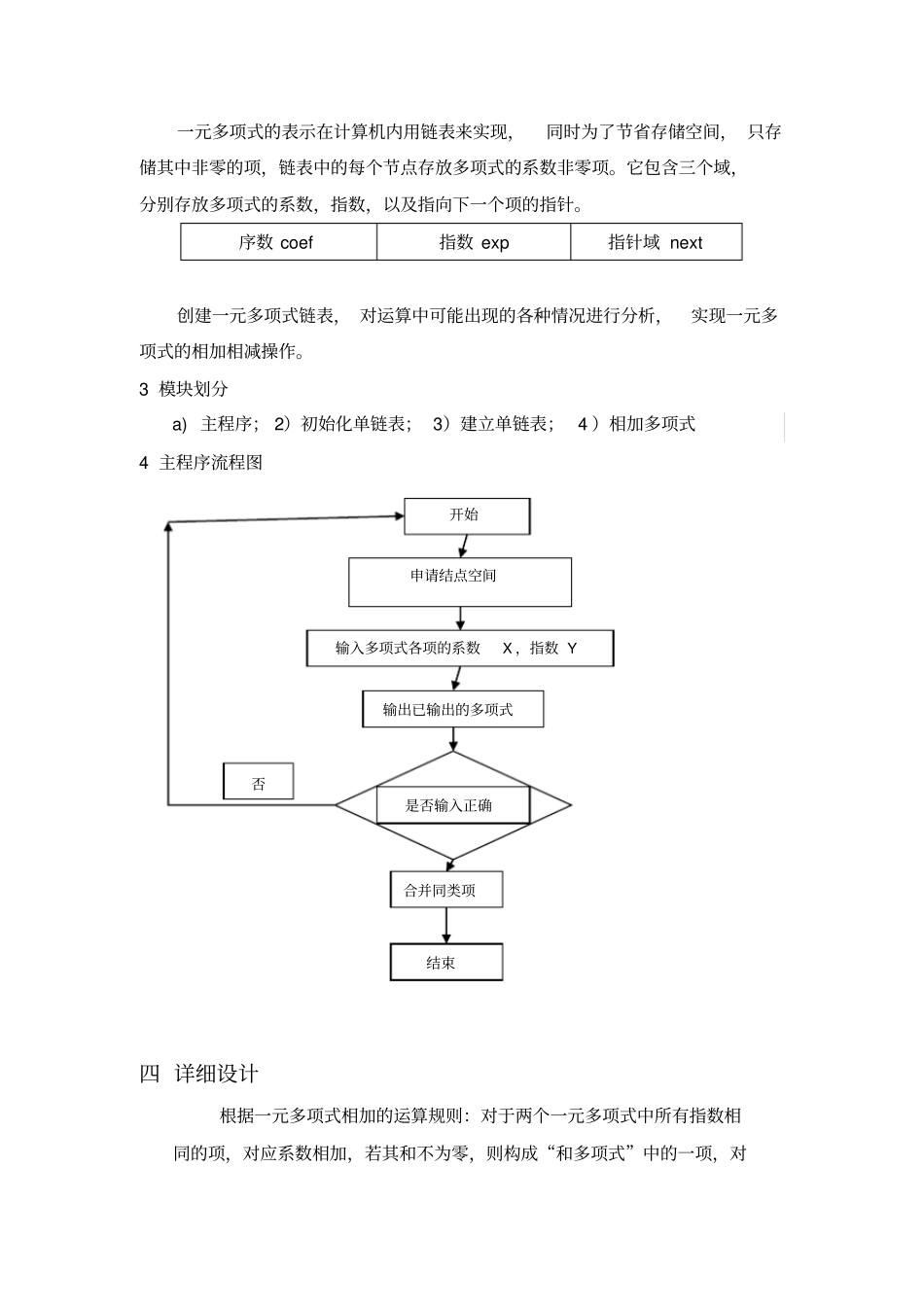 一元多项式相加完整试验报告_第3页