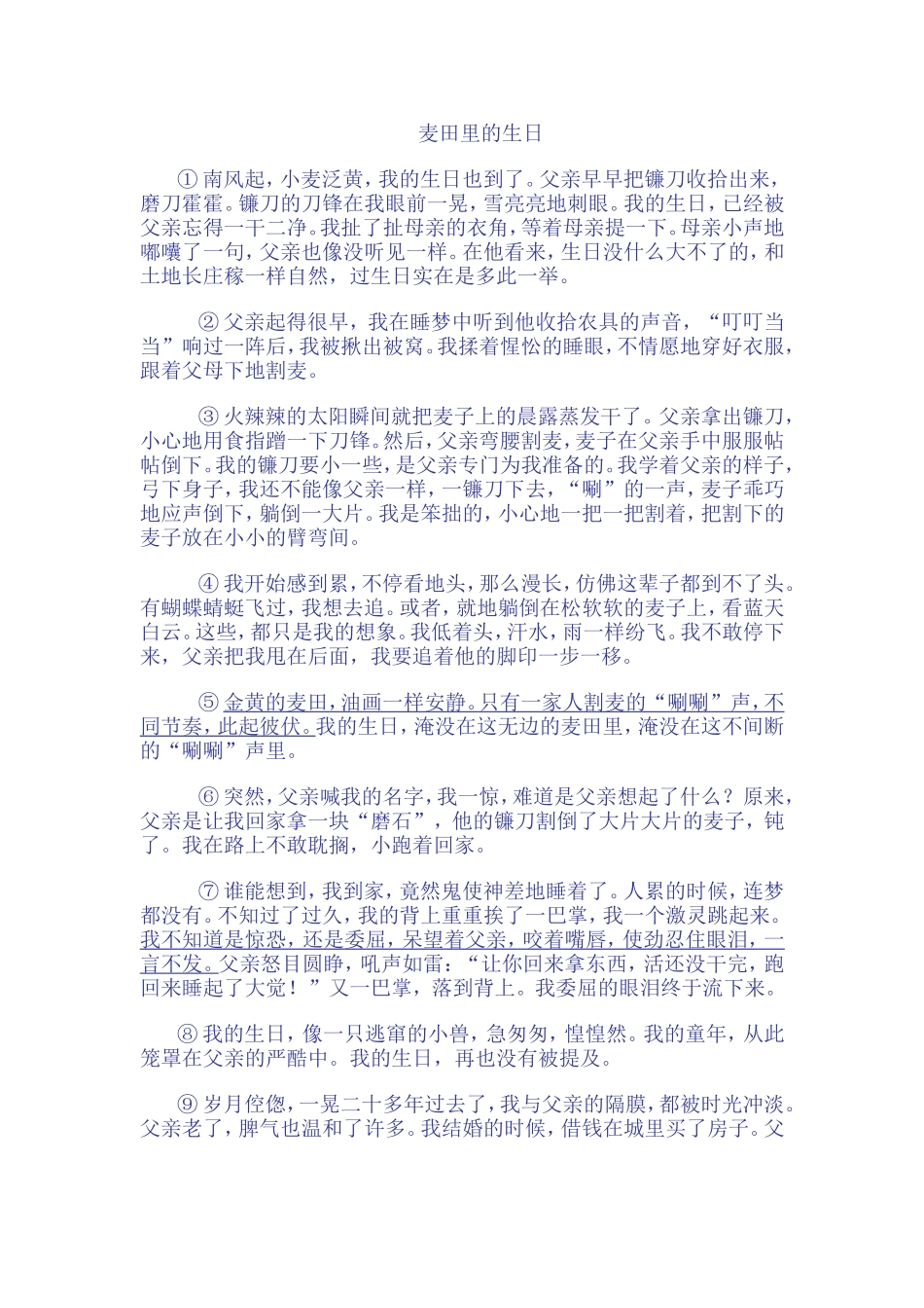 麦田里的生日_第1页