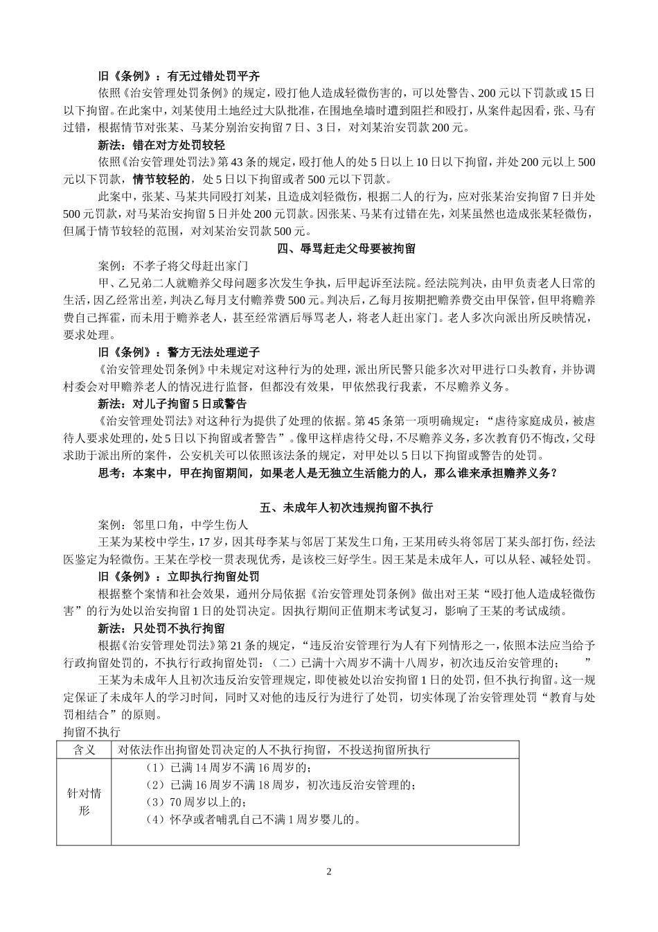 治安管理处罚法解读_第2页