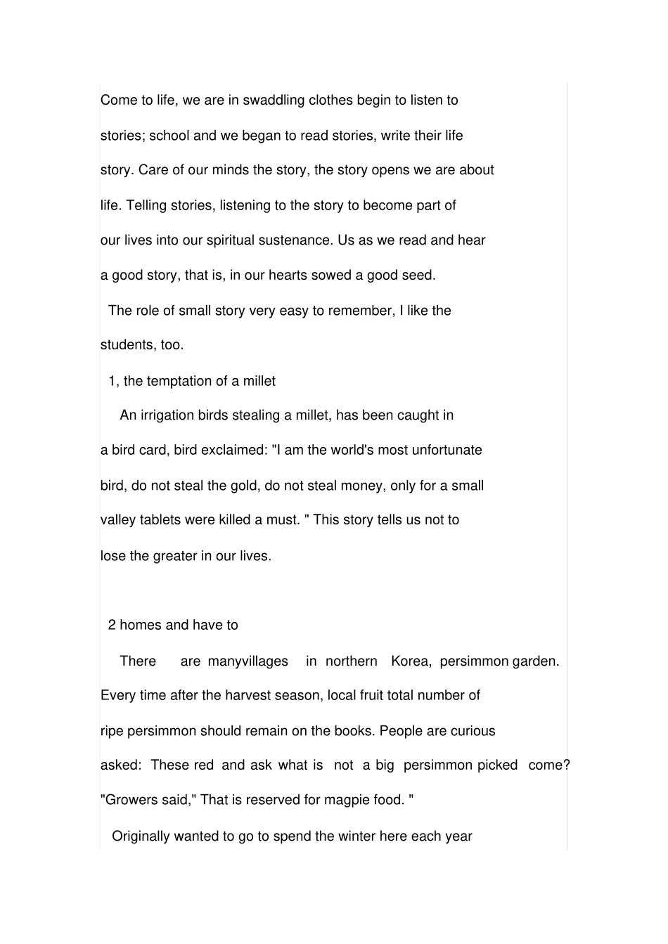 一分钟英语小故事_第1页