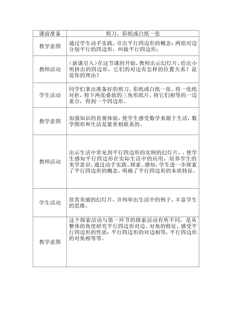 平行四边形的性质教案设计_第2页