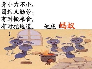 蚂蚁和蝈蝈石丹
