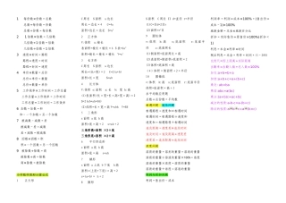 小学数学一些基本公式 (2)