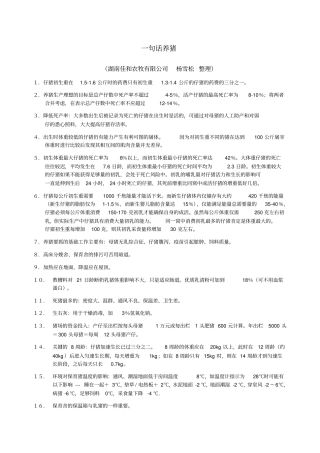 一句话养猪讲解