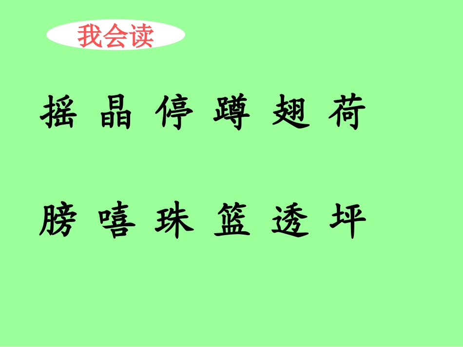 人教版小学一年级语文荷叶圆圆课件9_第3页