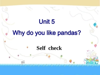 新版人教七年级下__Unit5__Self__check__参考课件