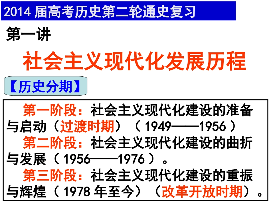 中国现代史（通史复习）_第1页
