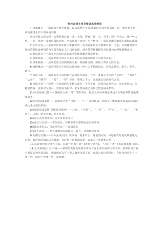 科技说明文常见错误选项类型