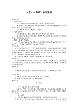 老人与海鸥（教学案例）