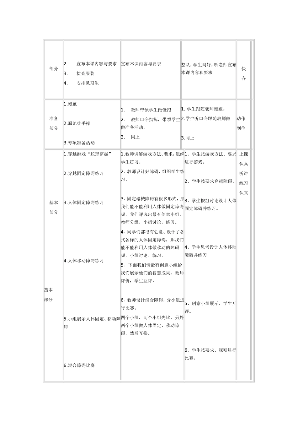 障碍跑教学设计_第3页